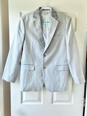 Jacob Holston Men's Classic Tailored  Two Button Blazer Sport Coat Size L